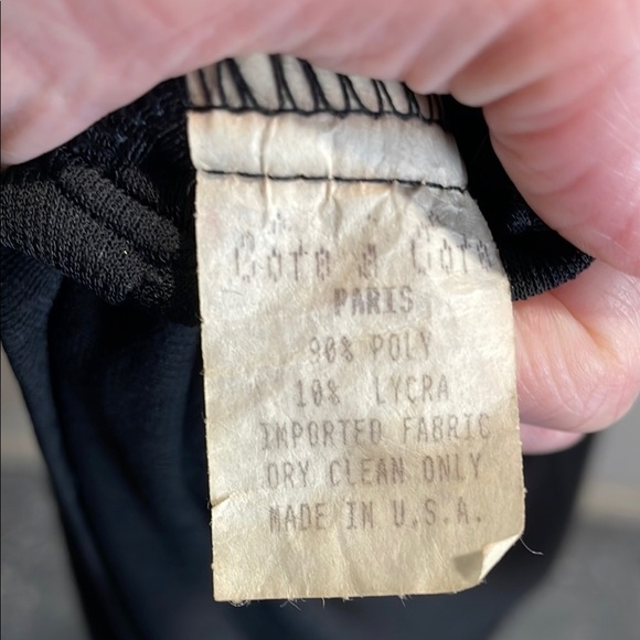 Vintage Black Sleeveless Crystal Spaghetti Strap Slip Dress - Picture 8 of 8